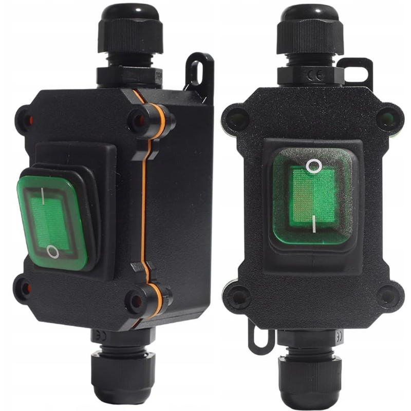 aikoolwer IP67 Waterproof Inline Cord Switch ON/Off 20A 250V 16A