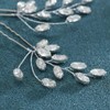Easedaily Crystal Bride Wedding Hair Pins Silver Rhinestone Bridal Hair