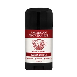 American Provenance Aluminum Free Natural Deodorant For Women and Men - Bourbon and Vetiver - 24 Hour Protection - Cruelty Free - Made in the USA (1 pack)