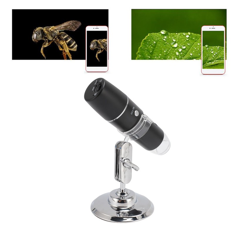 Wireless Digital Microscope 0 to 1000X 8 LED Lights Portable