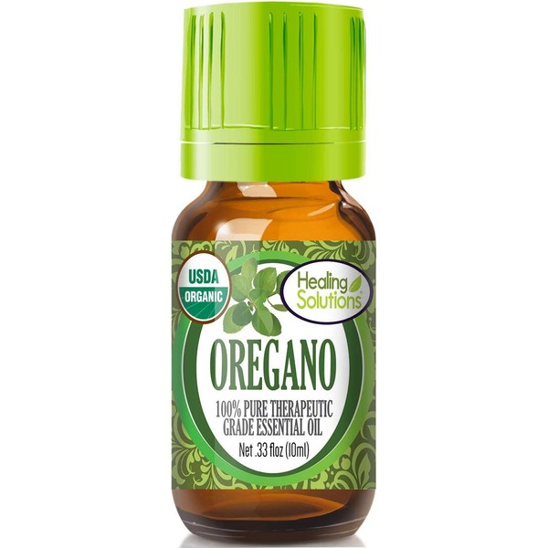 Healing Solutions Organic 10ml Oils - Oregano Essential Oil - 0.33 Fluid Ounces