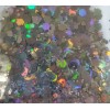 neverland nights Black/Dark Holographic glitter mix, for nails, acrylics,Festi