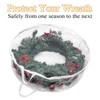 4 PCS Clear Wreath Storage Bag, 24x8 Inch Christmas Wreath
