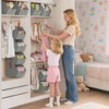 Homsorout Hanging Closet Organizer 4 Tier - Clothes Hanging Shelves,