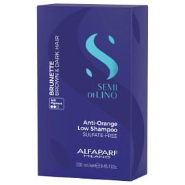 Alphabet Semi Di Lino Brunette Anti-Orange Low Anti-Orange Shampoo Blazer Bulb 250ml