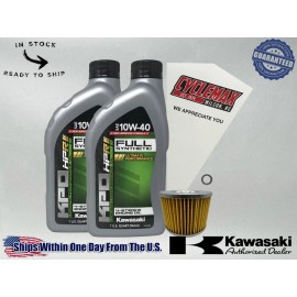 Kawasaki Cyclemax Full-Synthetic KPO Oil Change Kit fits 2008-2012 Kawasaki NINJA 250