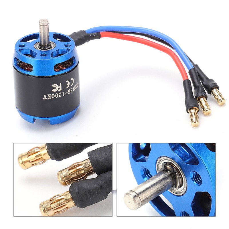 Hobbyhh 2835 1200KV Durable Metal Brushless Motor for RC Remote
