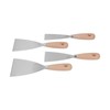 4 Pcs Putty Knife Scrapers Stainless Steel Spackle Knife Metal