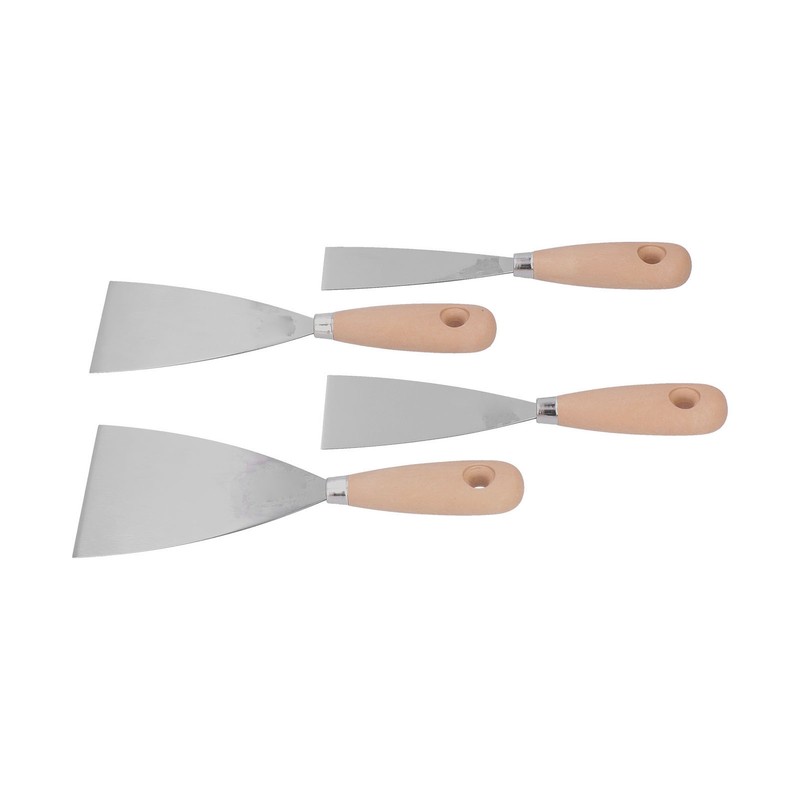 4 Pcs Putty Knife Scrapers Stainless Steel Spackle Knife Metal