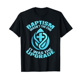 Christian Baptism Gift for Boys Funny Faith Cross Design T-Shirt