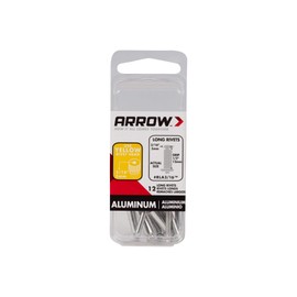 Arrow RLA3/16IP Long Aluminum 3/16-Inch Pop Rivets for Metal, Fabric, Leather, and Auto Repair, 50-Pack