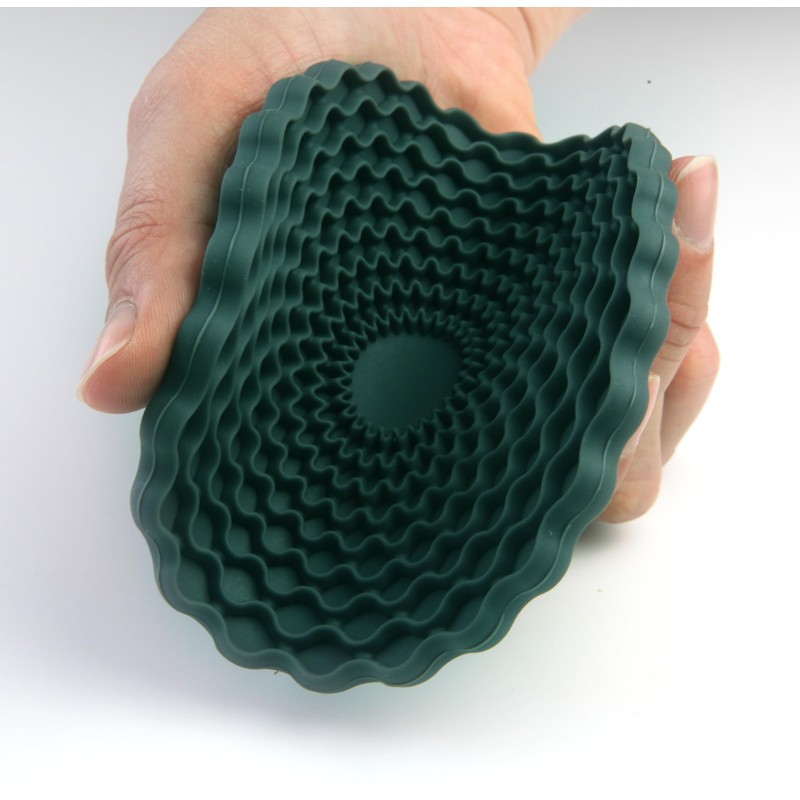 Dark Green Drinks Coasters Set of 6 by Stone &