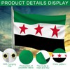 Hpbaggy Syria Flag 90 x 150 cm, Syrian Flag with