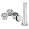 Coffee Capsule Set Stainless Steel Reusable Refillable Capsule Fit for