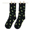 Roits Funny Avocado Black Socks Men Women Colourful Funny Socks