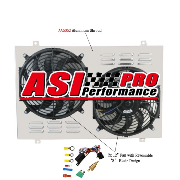 ASI Performance Radiator Shroud+Fan+Rel