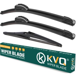 KVQ Windshield Wiper Blades Replacement for Nissan Kicks 2018 2019 2020 2021 2022 2023 Original Factory Quality Front Rear Wiper Blade Set - 26" 16" 12" (Set of 3)