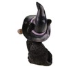 Kremers Schatzkiste Black Witch Cat with Broom 18 cm Gothic