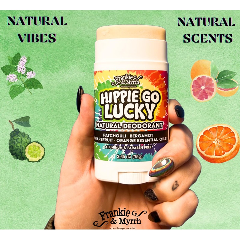 Frankie and Myrrh Hippie Go Lucky Natural Deodorant, 2.65 Ounce