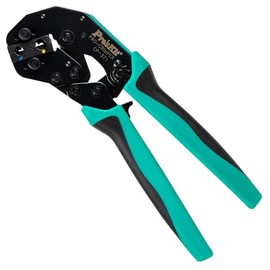 Pro'sKit 902-330 Crimpro Crimper for Insulated Flag Terminals, AWG 12-10 and 14-16 Size, Yellow/Blue, Multi