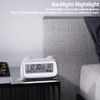 SUIOPPYUW Transparent Multi Functional Intelligent Electronic Alarm Clock for Checking