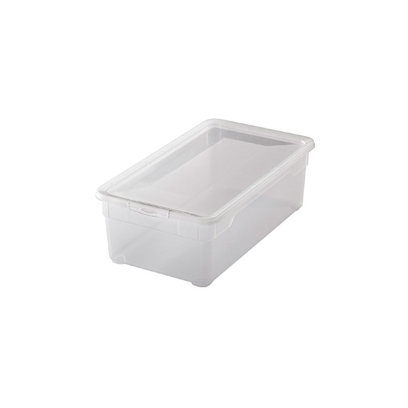 Rotho Clear Box Set of 12 5 Litre Storage Boxes