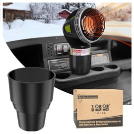 10L0L Universal Golf Cart Propane Heater Cup Holder for Yamaha, EZGO, Club Car, Upgraded Solid Heater Holder for 16.4 oz Camping Gas Cylinder Inserts Adapter Expander Easy to Install