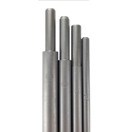 Chuck's Bits 24" Masonry Bits, Carbide-Tip Carbon Steel Round Shank for Hammer or Rotary Drills (Set of 4 Sizes)
