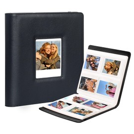 WOGOZAN 288 Pockets Photo Album for Polaroid I-Type/Now/Now+/OneStep/I-Type/Filp/Fuji Wide/Wide EVO/Wide 400/300/210 Instant Print Camera 3.5 x 4.2 Inches Films, PU Album with Cover Display - Black