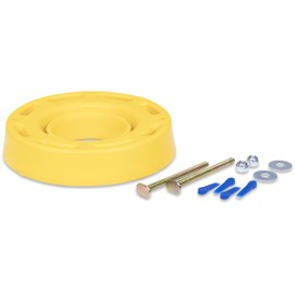 BARWALT Set N Seal Toilet Ring, with Closed Cell Foam Seal, Complete with Hardware and Leveling Wedges, Made in The USA, BWT86000