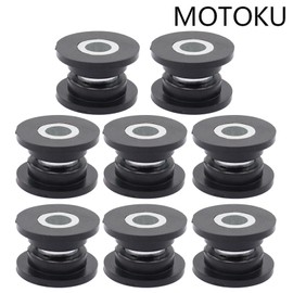 MOTOKU All 4 Front Rear Shock Absorber Bushing and Bearing Sleeve Kit for Arctic Cat 250 300 375 400 454 500 650 700 4x4 Snowmobile