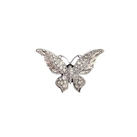 1pc Silver Cute Crystal Butterfly Car Air Fresheners Vent Clips,Exquisite Butterfly car decor,Shining Car Diffuser Vent Clip Diamond Car Decoration Interior Decor Car Accessories