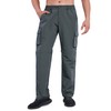 WZIKAI Mens Convertible Hiking Pants with Multi Pockets Waterproof Lightweight