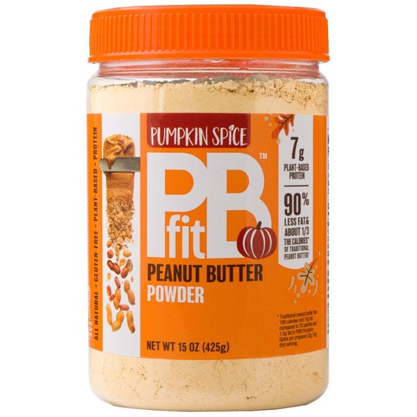 PBfit PBfit Pumpkin Spice All-Natural Peanut Butter Powder, Powdered Peanut Spread From Real Roasted Pressed Peanuts, 7g of Protein (15 Ounce .), 15 Ounce