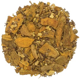 Simpli-Special Turmeric Spiced Herbal Loose Leaf Tea Blend | Caffeine-Free Wellness Tisane | Warming Ginger Root and Sweet Aniseed | 100g in Resealable Pouch