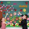 Mooliwe 74 Pcs Spring Flower Bulletin Board Decorations Set We