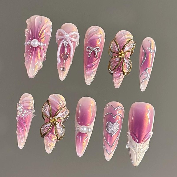 NailVesta DreamWear Collection – 100% Handcrafted 3D Press-On Nails |