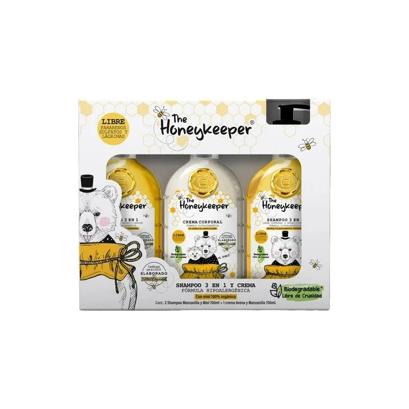 Kit The Honeykeeper Shampoo 3 En 1 Y Crema 700ml