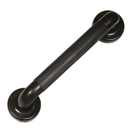 Plastic Fluted Grab Rail - 300mm - Black Healthcare