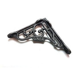Wonderful Cast Iron Wall Shelf Brackets GNER Railway (1 Pair)