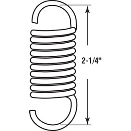 Prime-Line Products SP 9615 Spring, Extension, 3/4-Inch by 2-1/4-Inch - .105 Diameter,(Pack of 2)