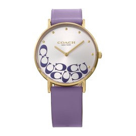 Coach Women's Wristwatch, Quartz and Water Resistant for Everyday Life, purple