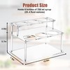 EFYSE Acrylic Coffee Syrup Organizer rack,2 Tier-6 Bottle Capacity Syrup