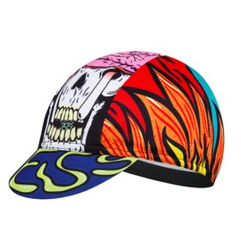 Corsehild Cycling Cap with Sun Visor, Lightweight Polyester Bike Hat for Men & Women, Breathable Under Helmet Design for Road Biking & Outdoor Sports