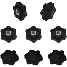 8 PCS Handle Wing Nuts,Clamping Star Knobs,Thumb Screws Nuts (M8*32mm)