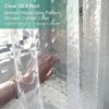 Clear Short Shower Curtain Liner 60 inch Length, EVA 7G
