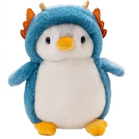 EXQULEG Penguin Cuddly Toy, Penguin Soft Toy, Cute Penguin Plush Toy, Plush Penguin Gifts for Boys Girls Children (D)
