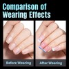 TOMICCA Pack of 240 Artificial Nail Tips, Ultra Short Squoval