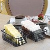 ELLDOO 2 Pack Sugar Packet Holder, Stackable Metal Sugar Basket