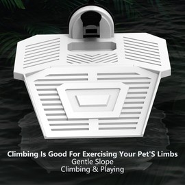 AIMALL 1pc Tortoise Climbing Platform with Suction Cups Detachable Drying Table for Fish Tank and Turtle Habitat